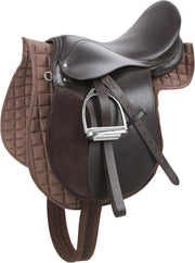 Brown Leather Haflinger Horse Saddle Set 17 5 Inch