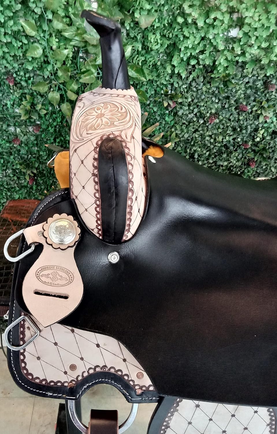 Leather Western Horse Saddle 12 Inch Barrel Trail Seat