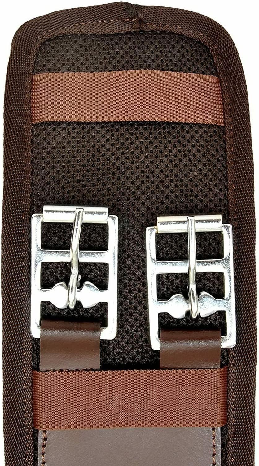 Treeless English Horse Saddle 16 Inch Brown Synthetic Suede Free Girth