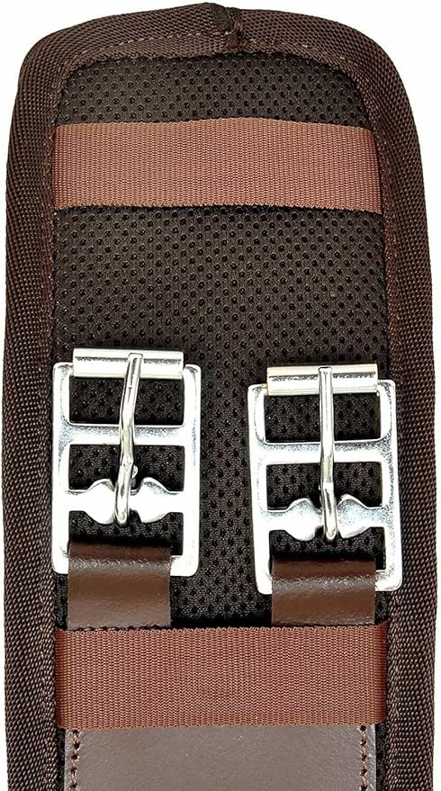 Treeless English Synthetic Saddle 17 Inch Brown