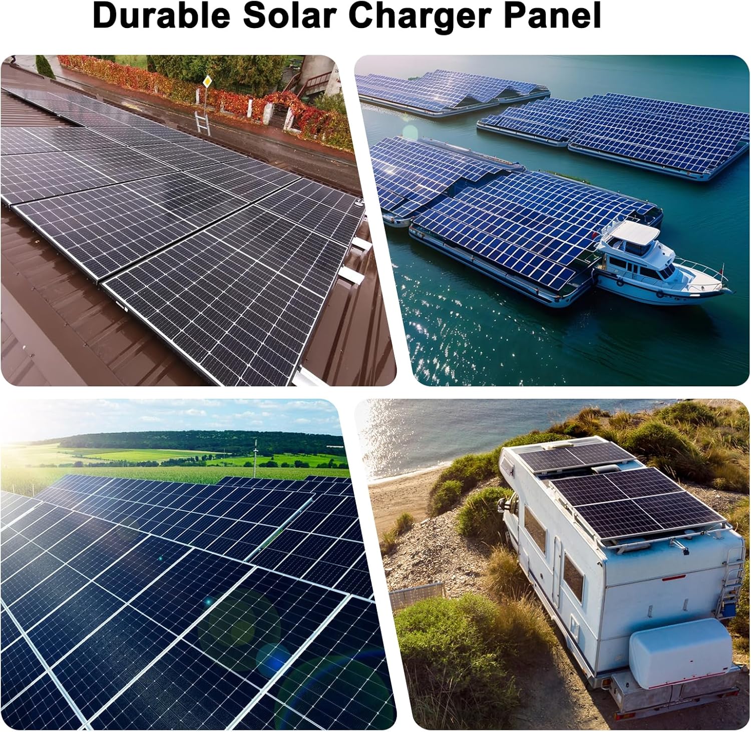 240W Solar Panel Kit MPPT 12V RV Boat Camping Set