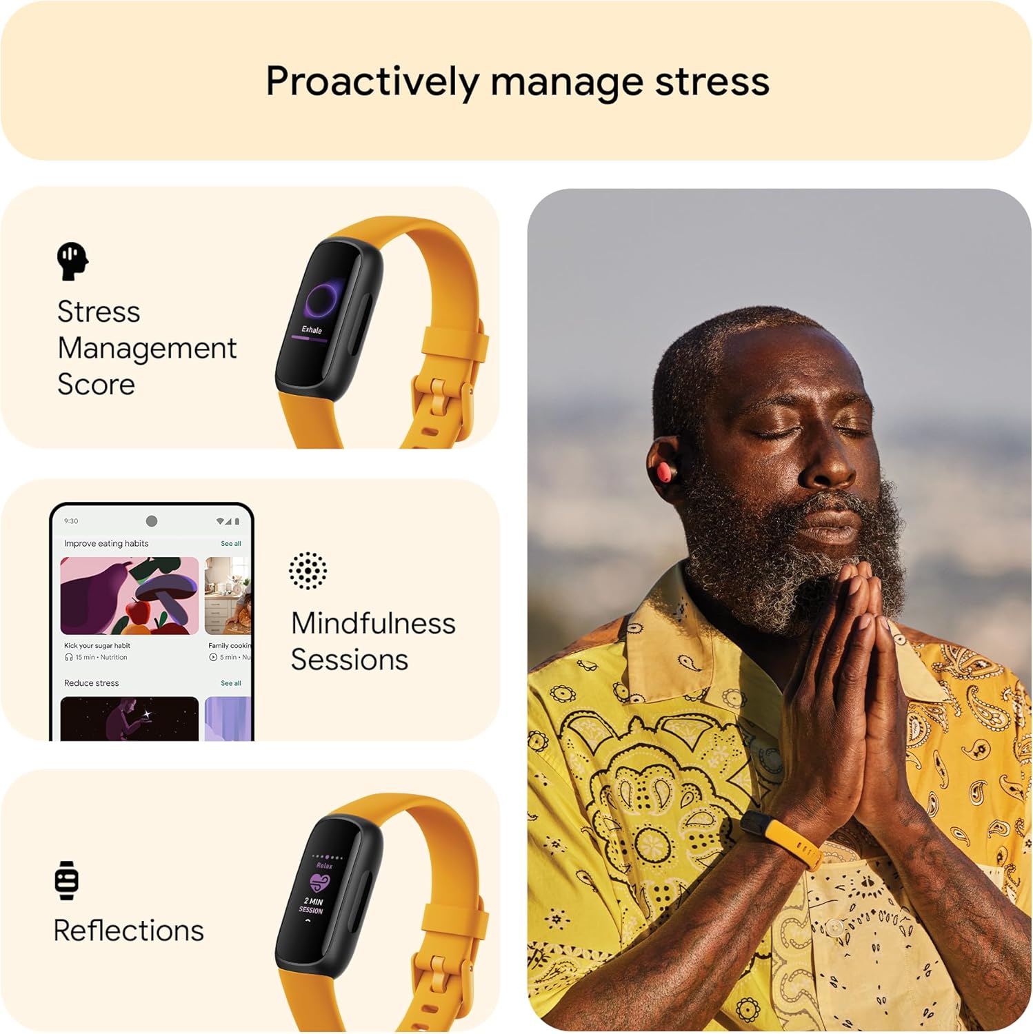 Fitness Activity Tracker 10 Day Battery Sleep Stress