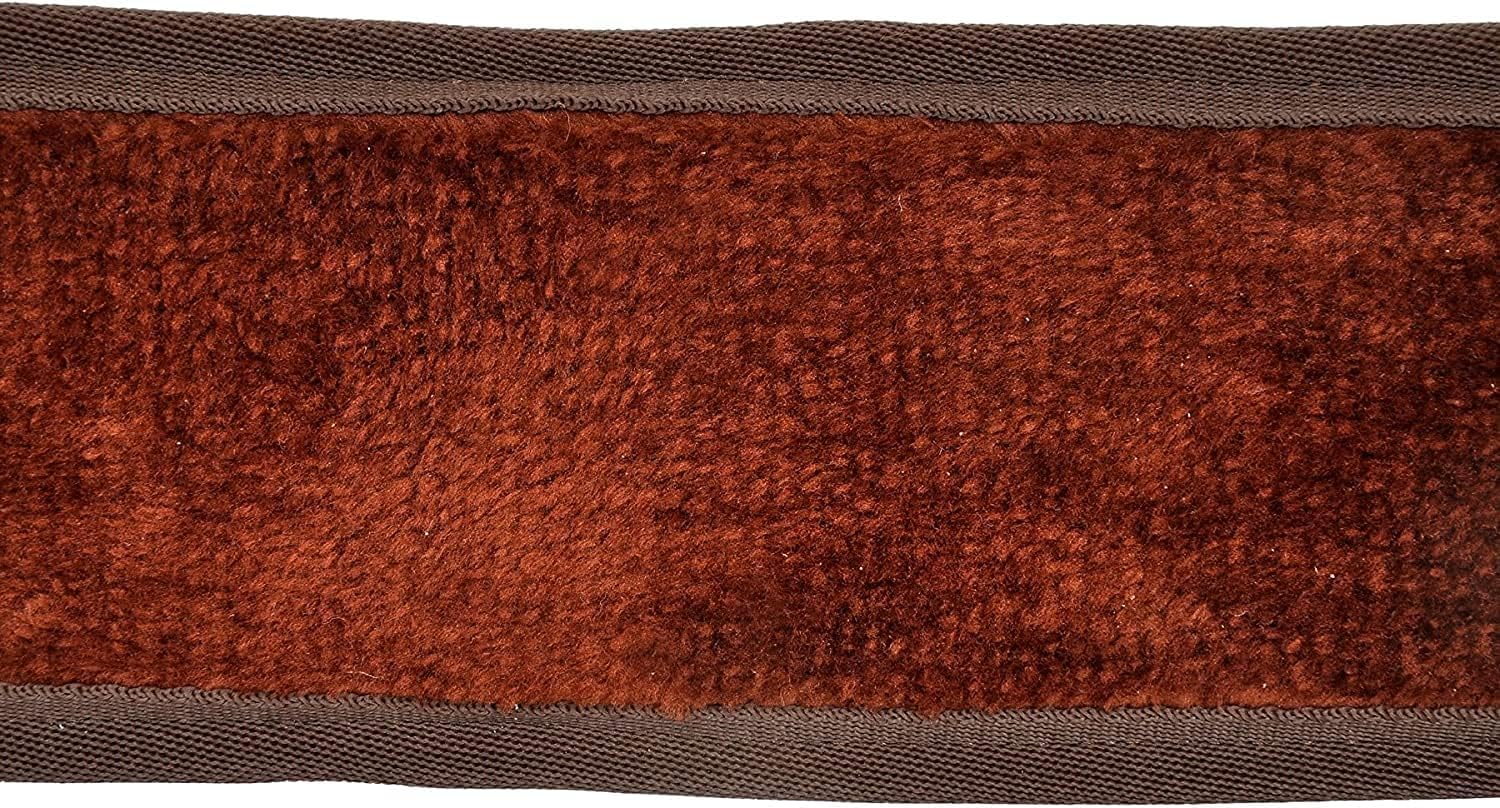 Treeless Horse Saddle 16 Inch Brown Synthetic Suede Lightweight