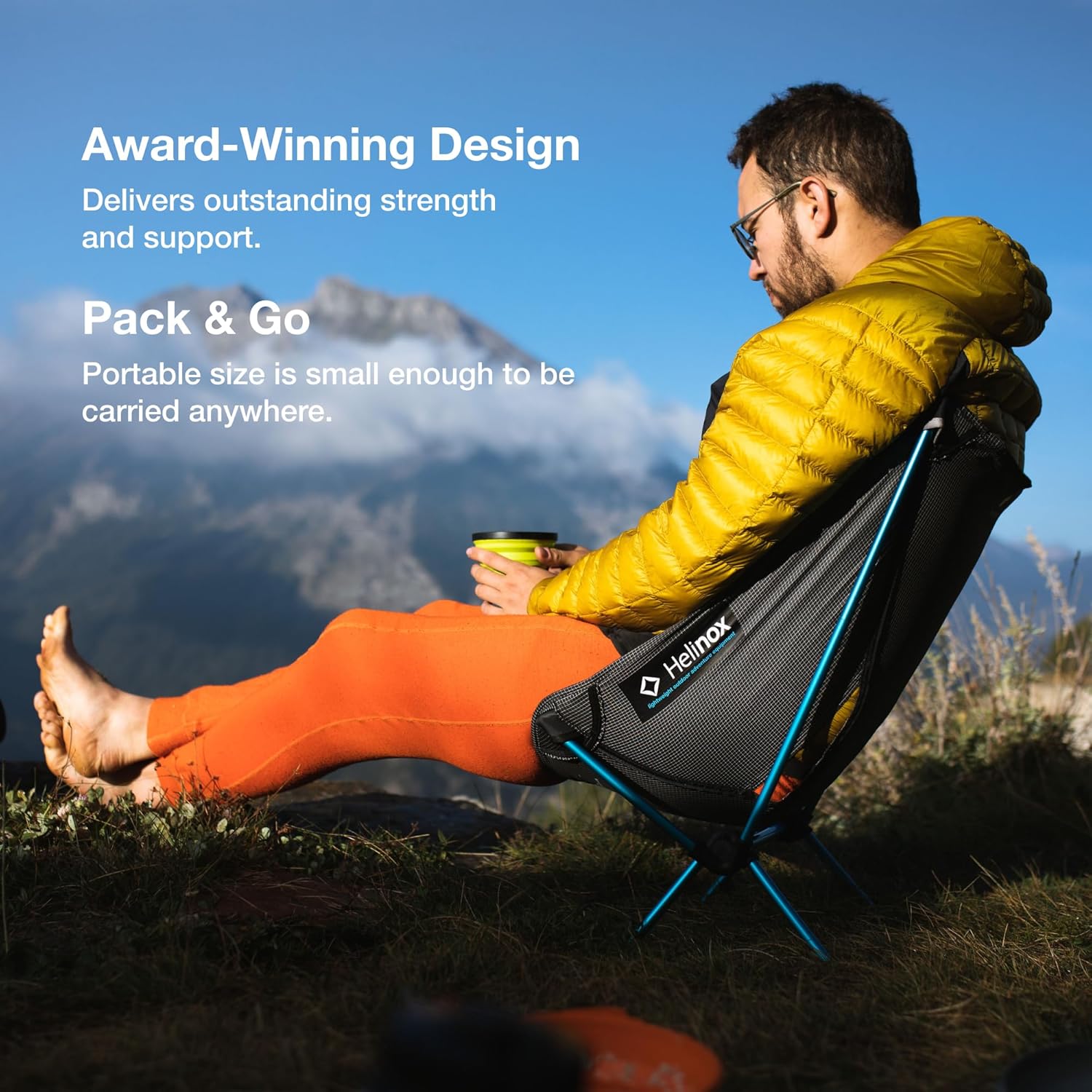 Ultralight Compact Camping Chair Folding Seat Black