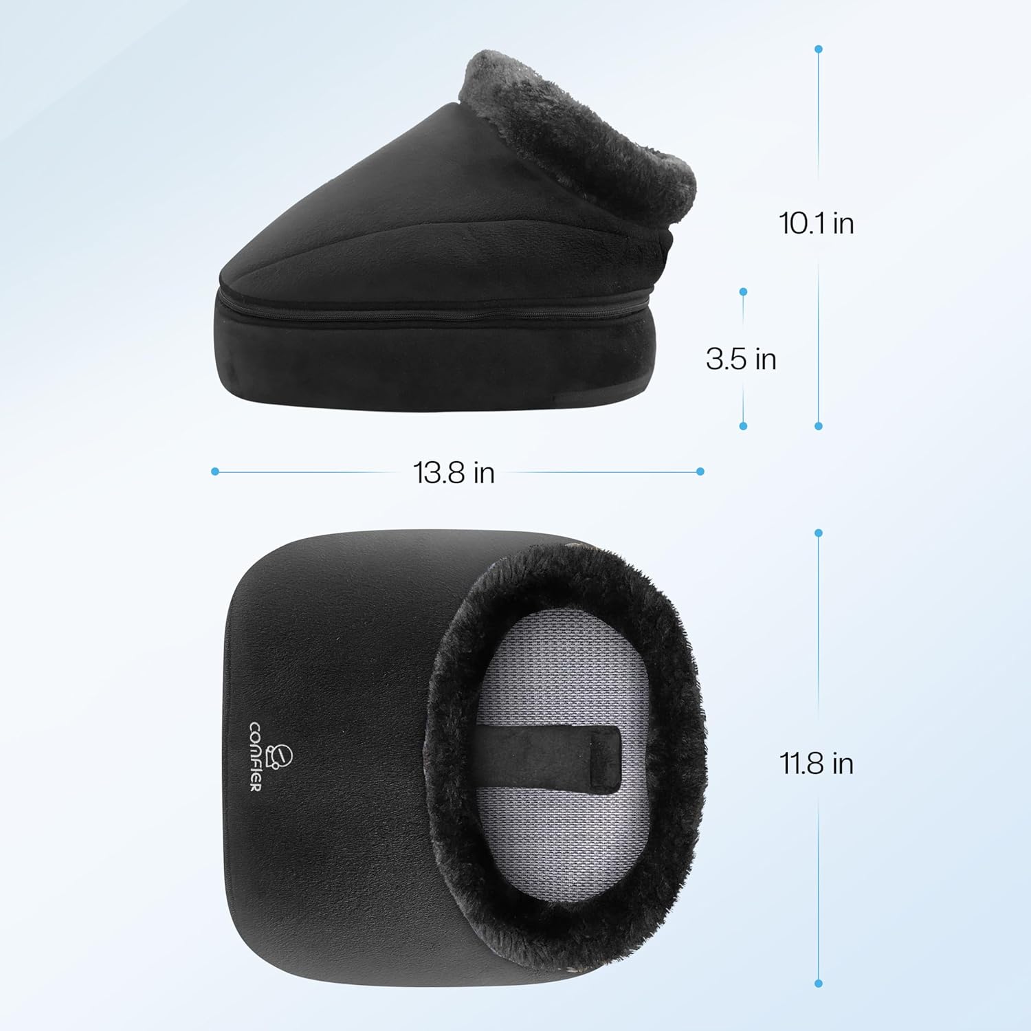 Shiatsu Foot Massager with Heat Foot Warmer 2in1 Back Massage Timer