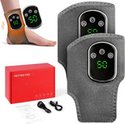 Heated Ankle Foot Massager 2PCS Cordless Wrap Vibration Brace