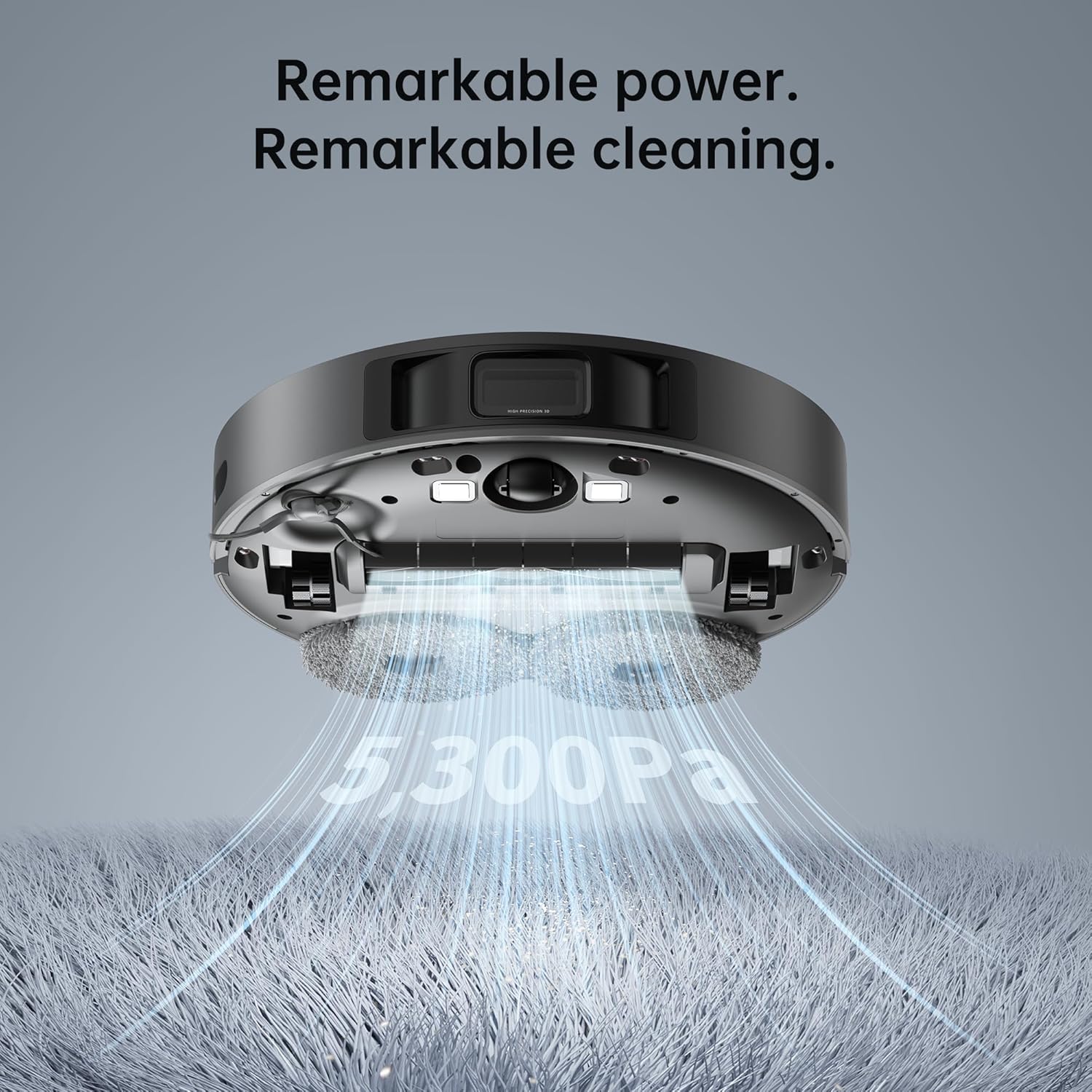 Robot Vacuum Mop 5300Pa LiDAR Mapping Smart Clean Pet Hair
