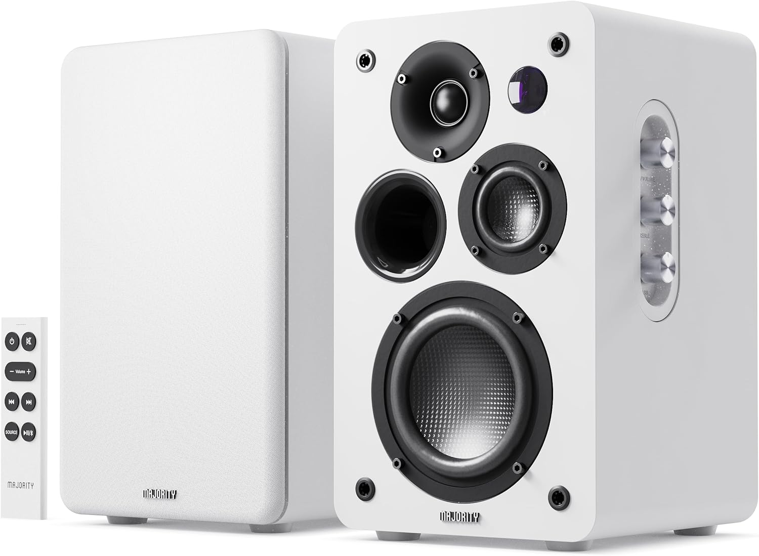 100W Active Bookshelf Speakers Bluetooth HDMI ARC Optical USB