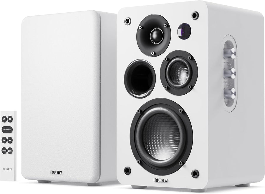 100W Active Bookshelf Speakers Bluetooth HDMI ARC Optical USB
