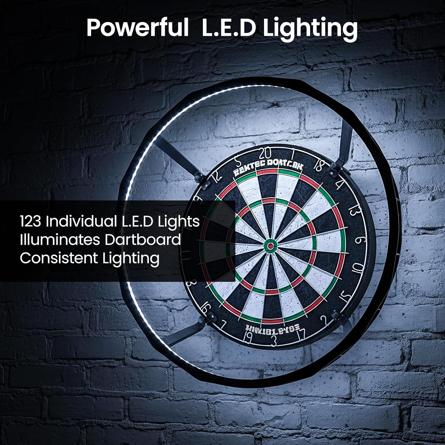 LED Dartboard Light Ring 360° Shadowless Surround Easy Install