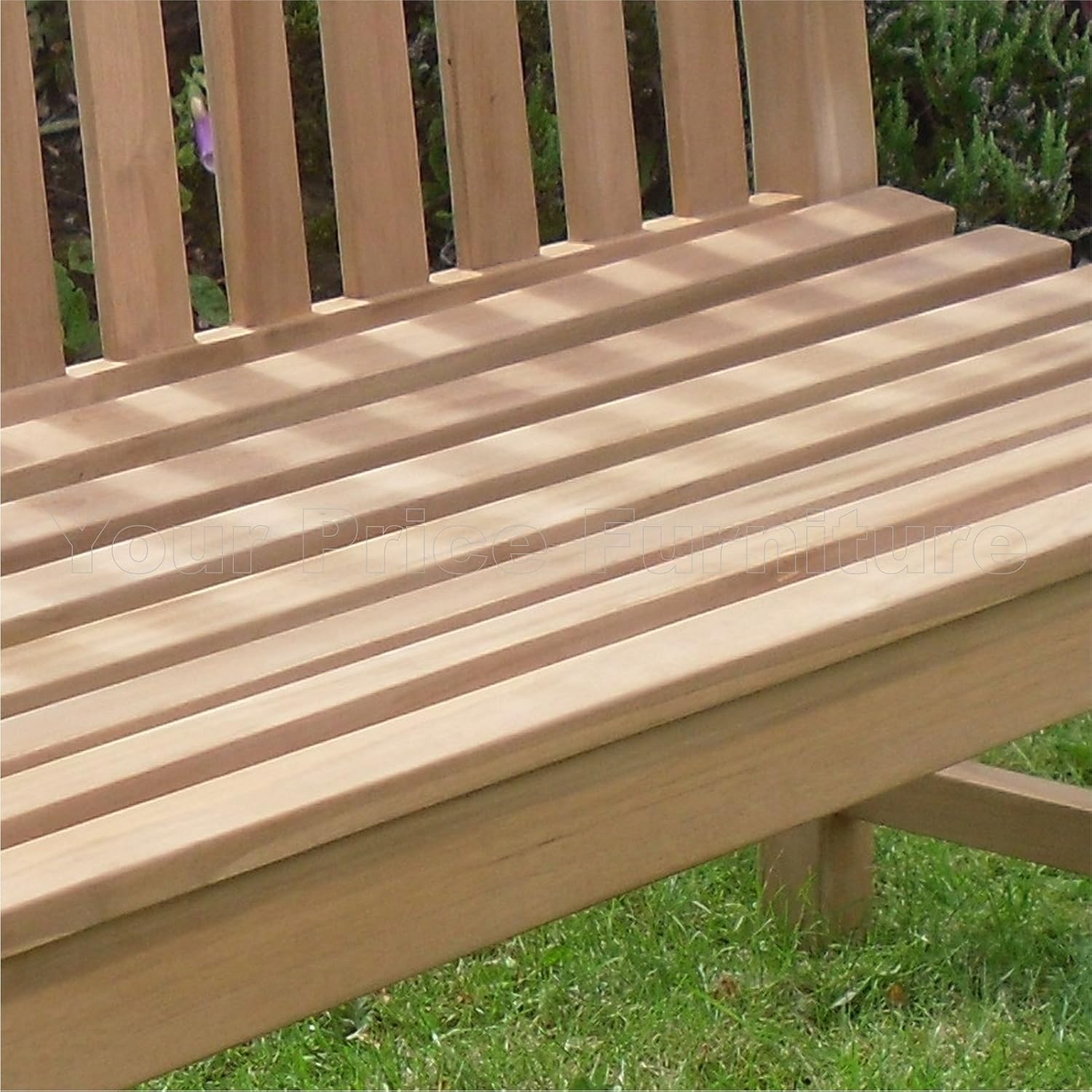 5FT Teak Garden Bench 3 Seater Patio Park Seat Wooden