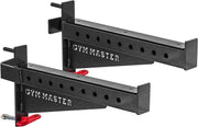 Power Rack Safety Spotter Arms 60mm Barbell Catch Pair
