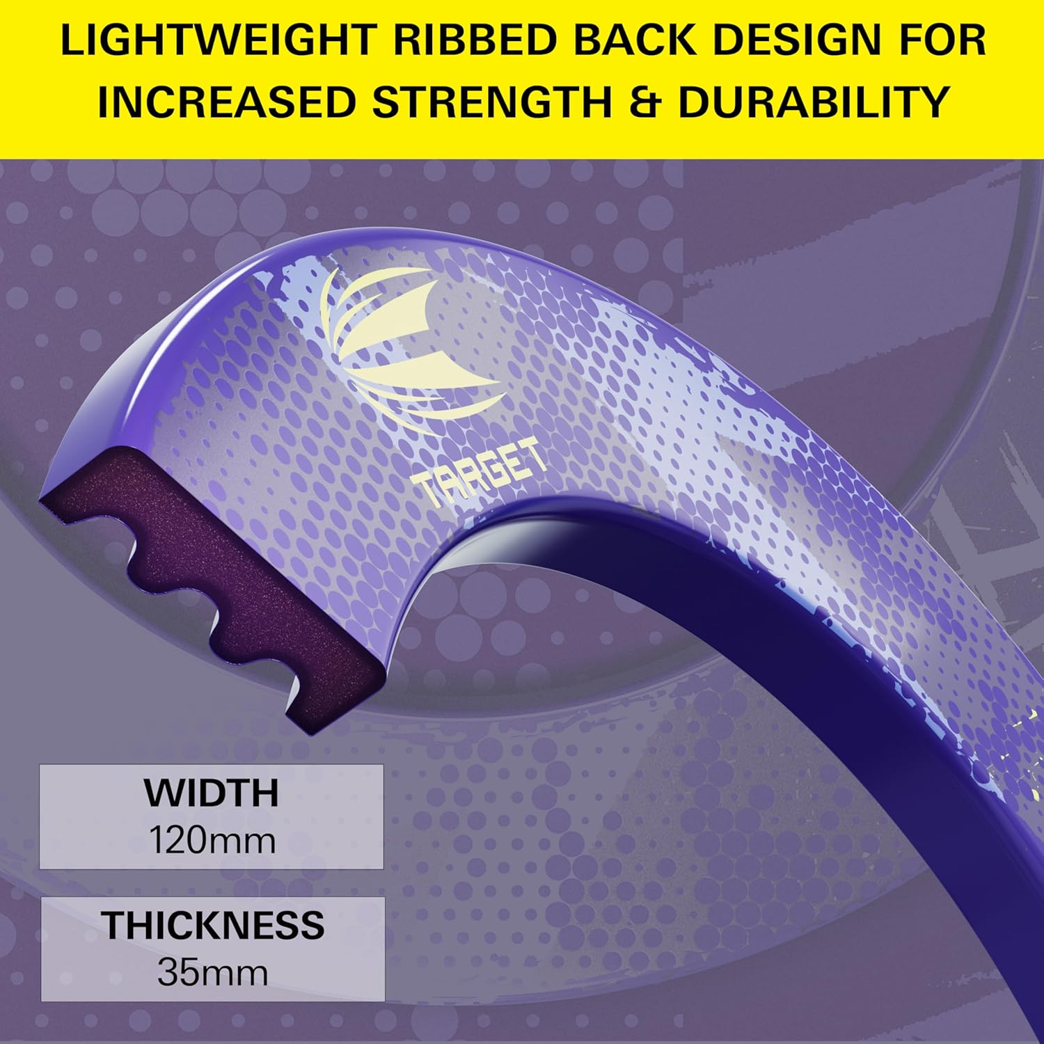 Dartboard Surround Ring Wall Protector Purple Yellow Universal Fit