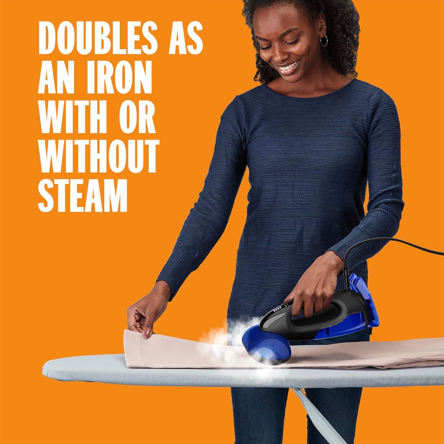 Handheld Garment Steamer 1840W 10s Heat 2in1 Iron 250ml