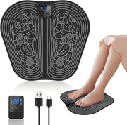 EMS Foot Massager Mat Rechargeable Remote 8 Modes 30 Levels