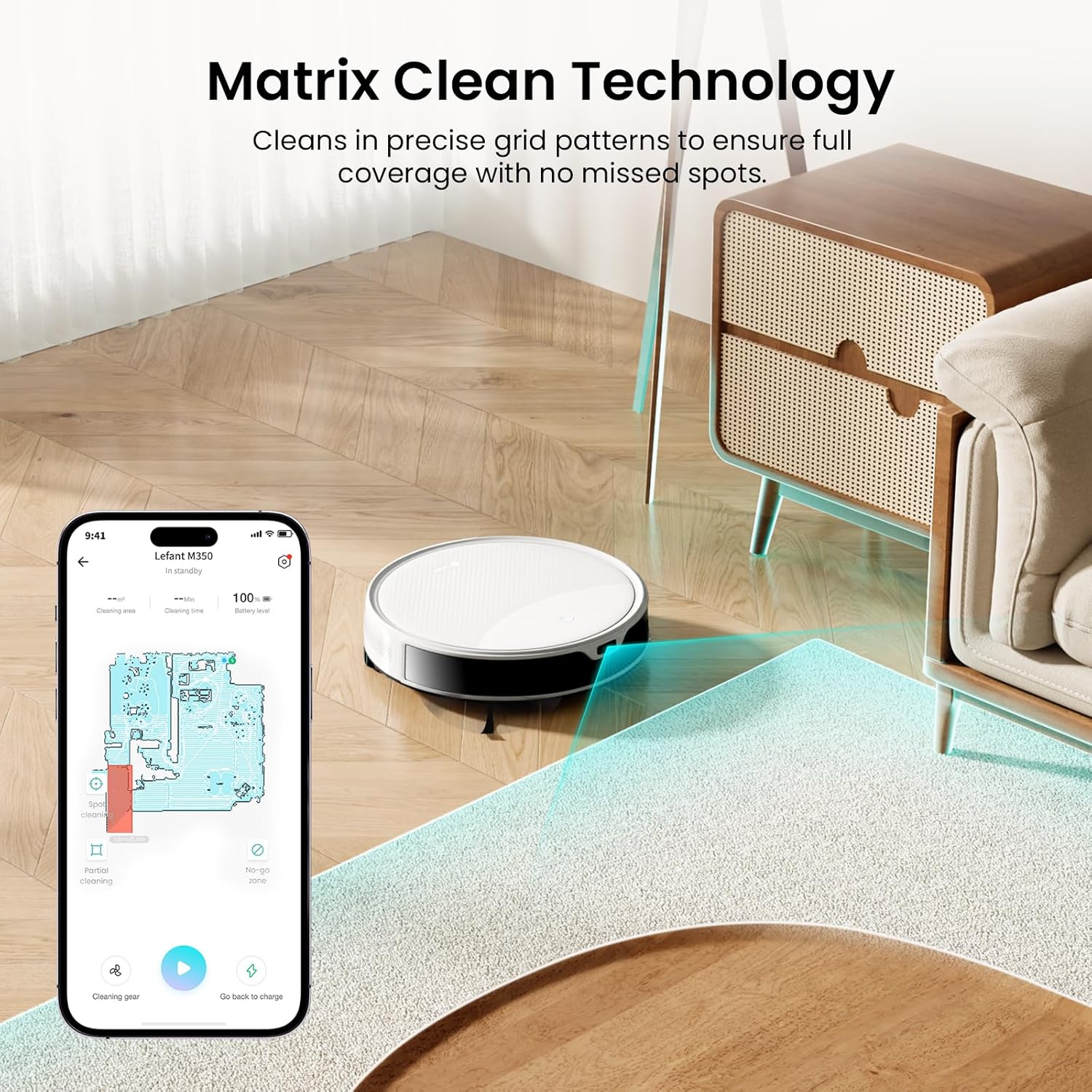 Robot Vacuum Mop 6000Pa Self Empty 75 Day Auto Dust Smart Mapping WiFi