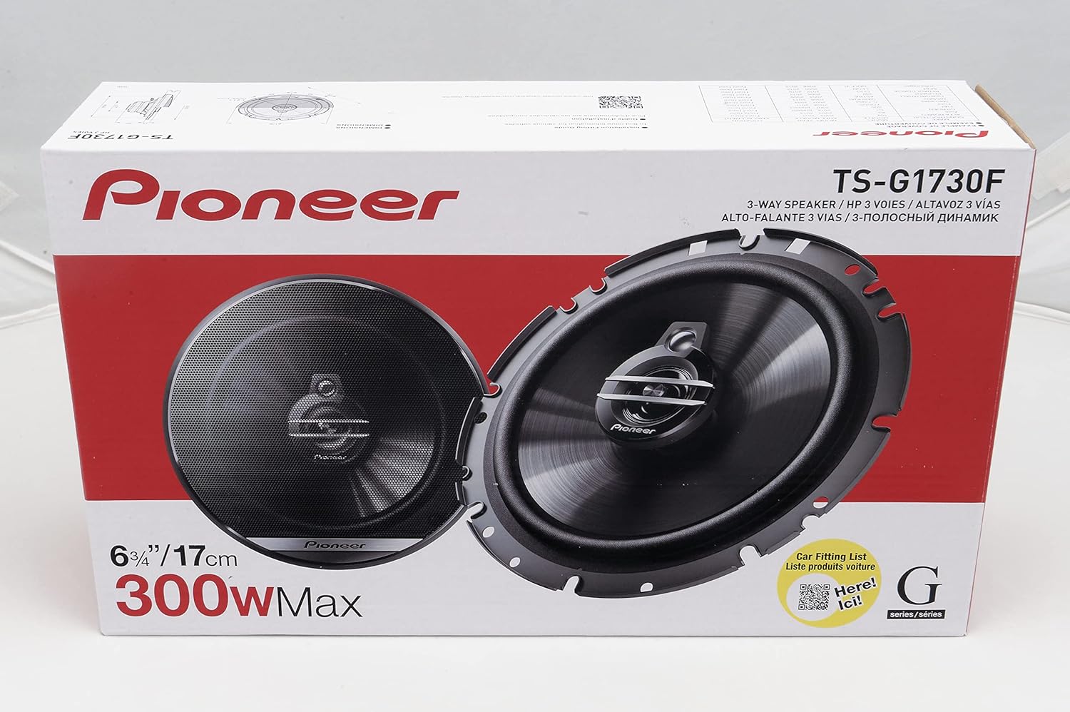 Car Speakers 17cm 300W 3 Way Coaxial Door Audio Pair