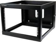 6U Hinged Wall Mount Network Rack 19 Inch 4 Post Swing Out