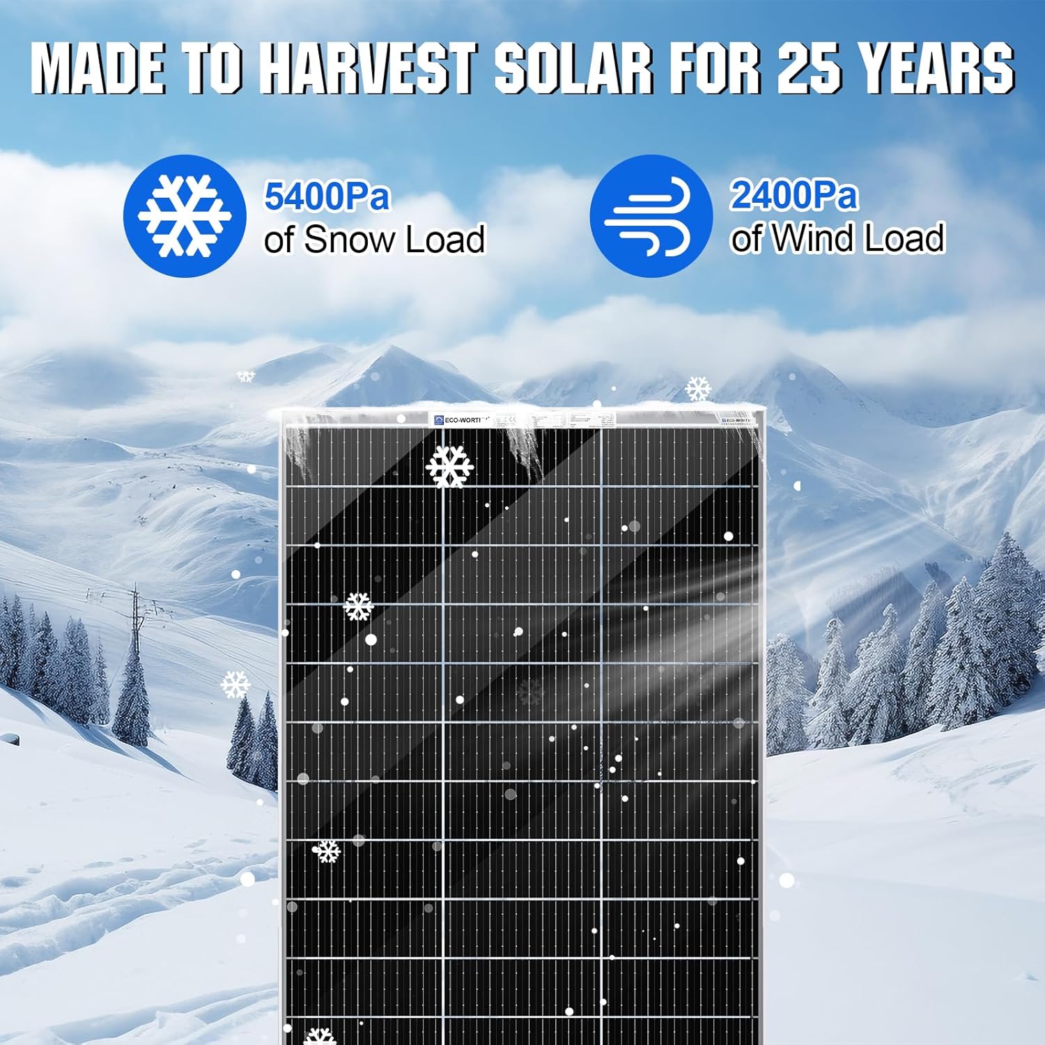 120W Bifacial Solar Panel 12V Monocrystalline RV Caravan Marine