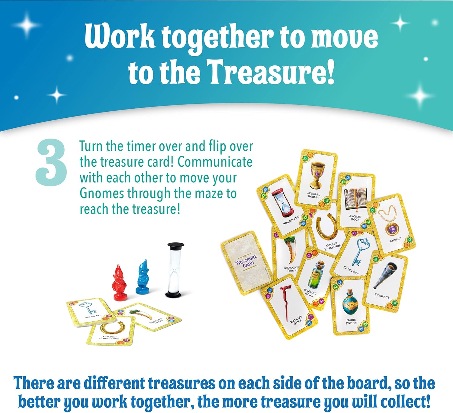 Kids Board Game Gnomes at Night Cooperative Family Game Age 6