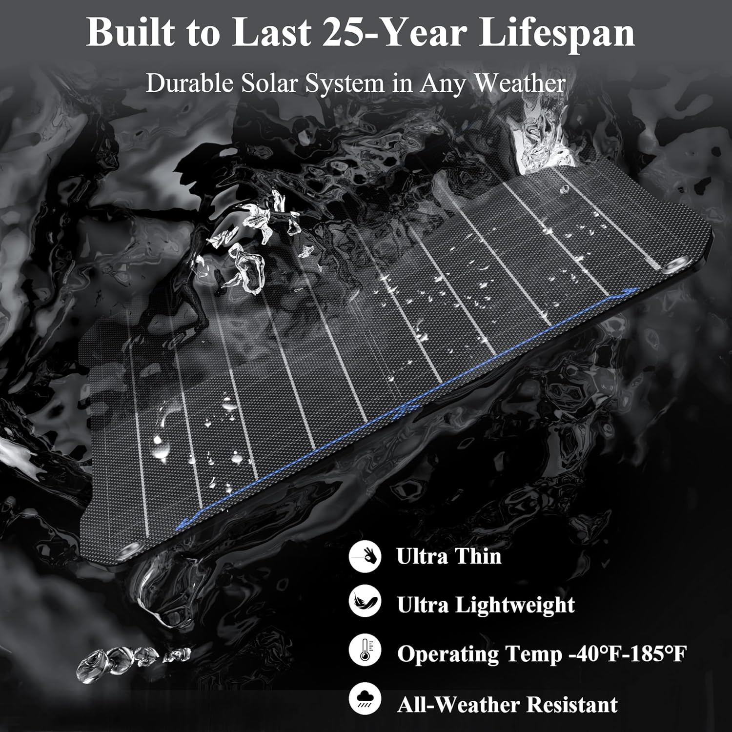 20W Solar Car Battery Charger 12V Waterproof Trickle Charger