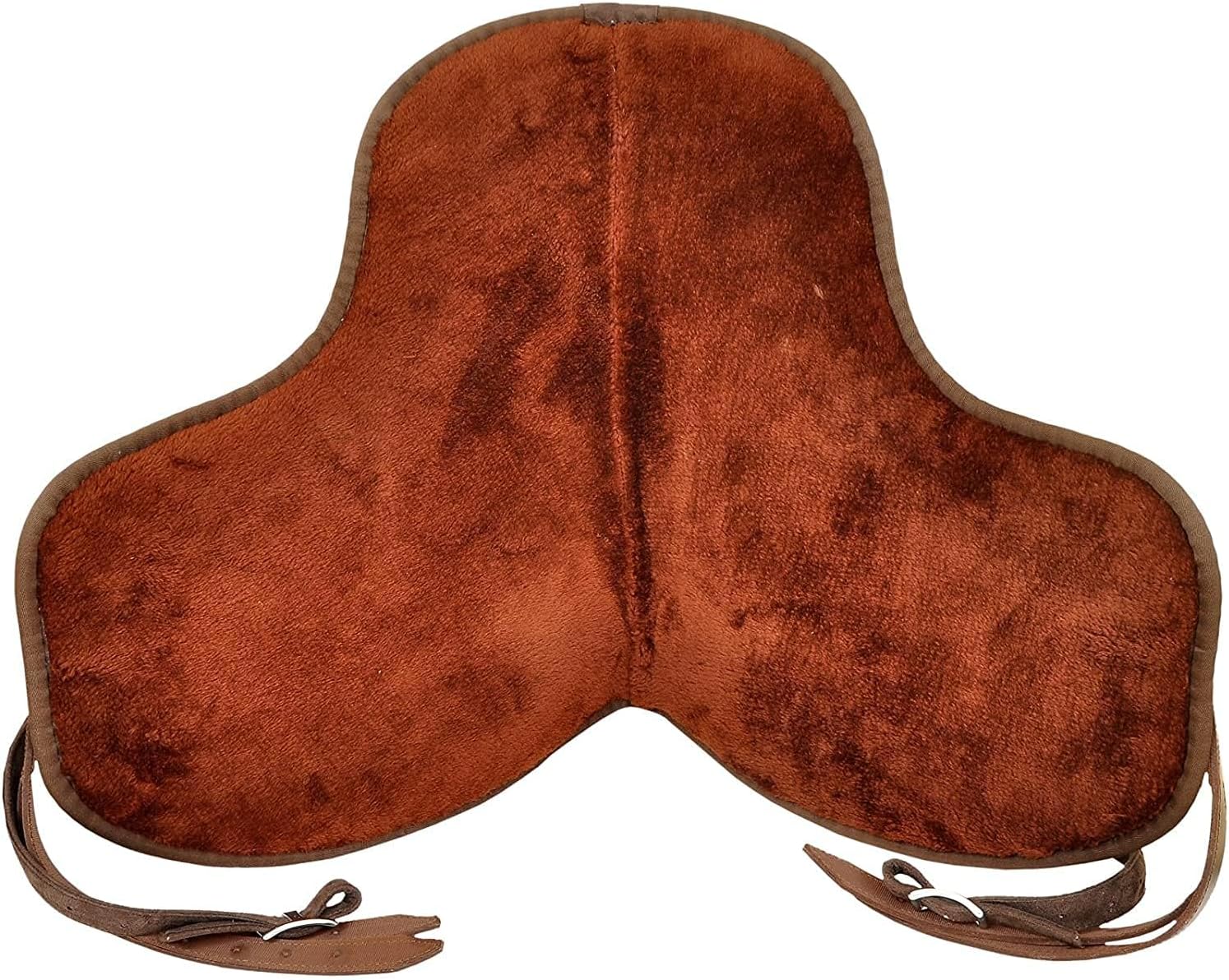 Treeless Horse Saddle 16 Inch Brown Synthetic Suede Lightweight