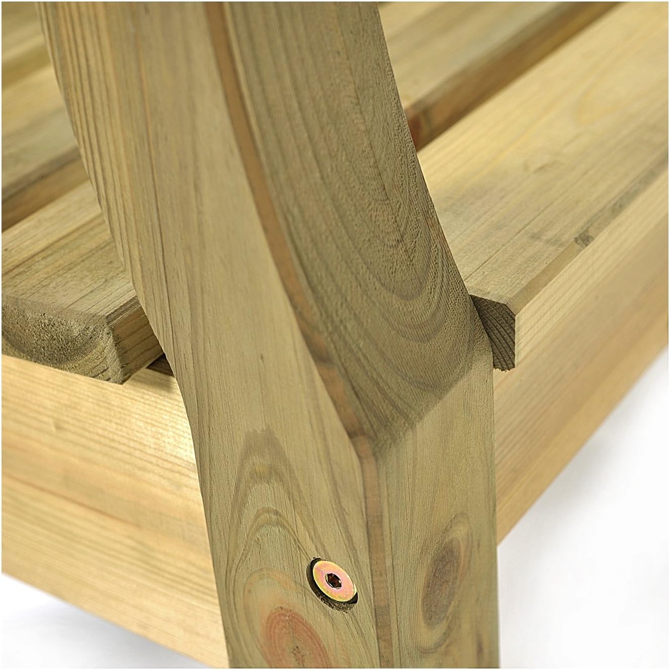 Wooden Garden Bench 153cm 3 Seater Pine Outdoor Patio Park Bench