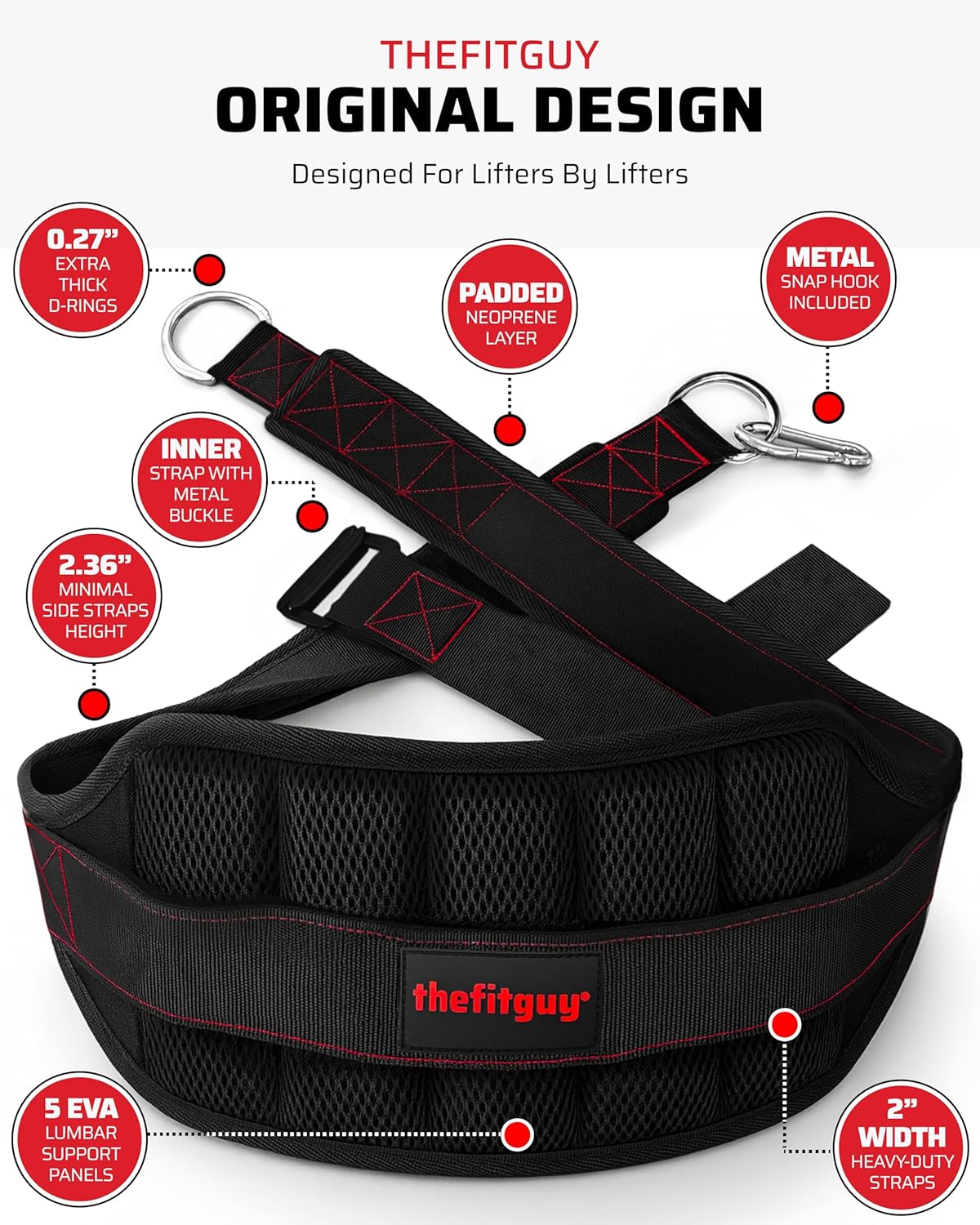 Heavy Duty Belt Squat Belt Gym Weightlifting Support Belt