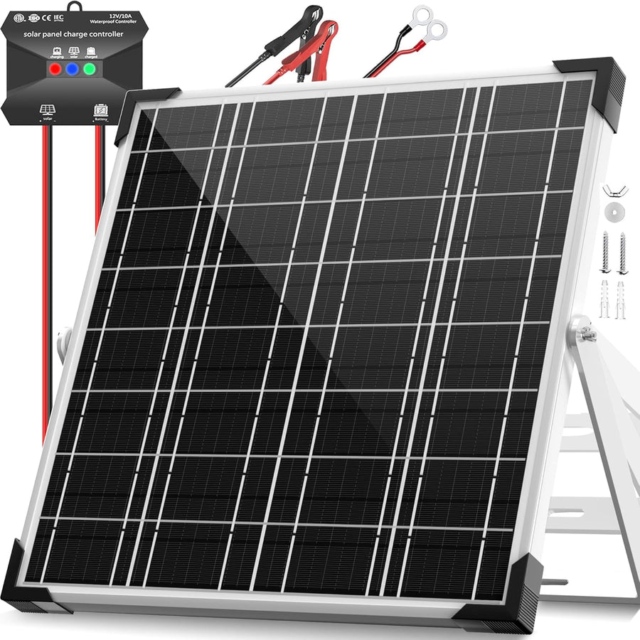 20W Solar Panel Kit 12V MPPT Battery Charger RV Boat