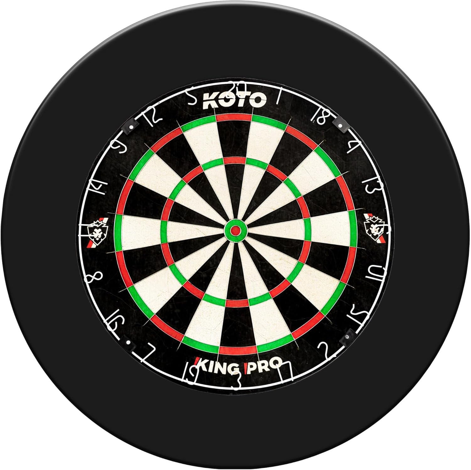 18in Professional Dartboard Sisal Set with Surround Wall Protector