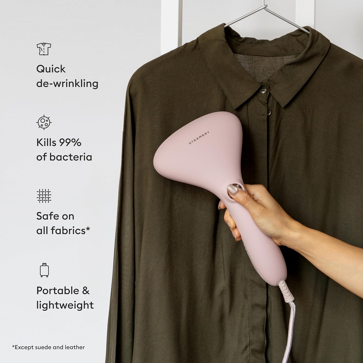 Handheld Garment Steamer 1500W 25s Heat Travel Compact