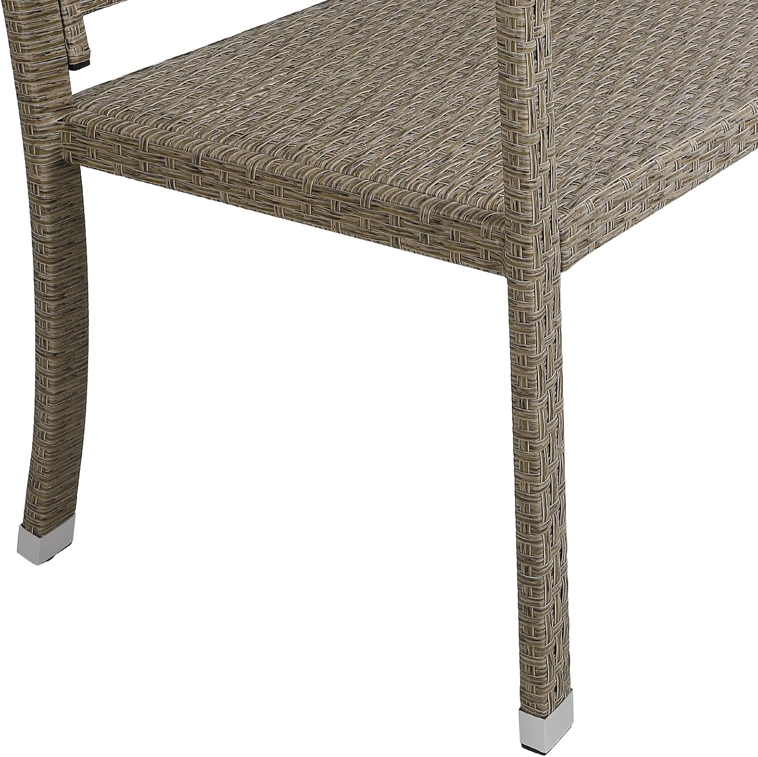 2 Seater Rattan Garden Bench Outdoor Patio Love Seat Beige