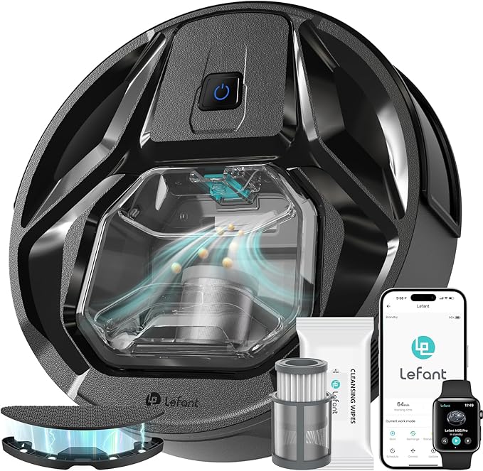Robot Vacuum Mop 6000Pa Slim 210Min App Alexa Pet Hair