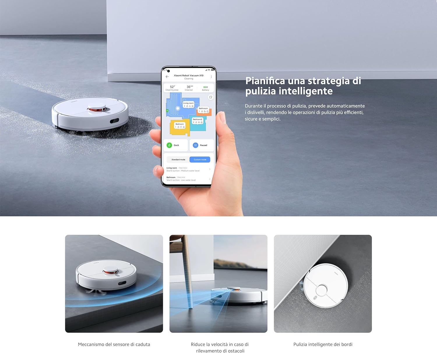 Robot Vacuum Self Empty Smart Mapping WiFi App Auto Clean