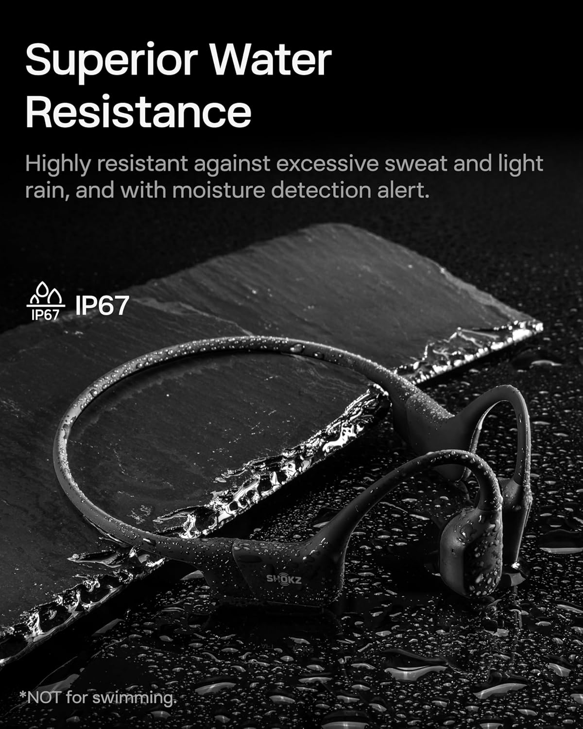 Bone Conduction Bluetooth Open Ear Sport Headphones IP67 Mic