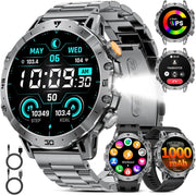 Military Smart Watch 1000mAh Bluetooth Call 100 Sports