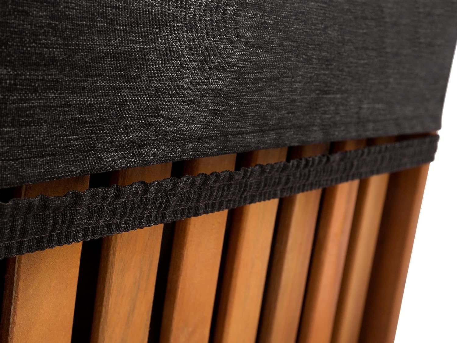 Sun Lounger Cushion Pad 201x55cm 8cm Thick Black