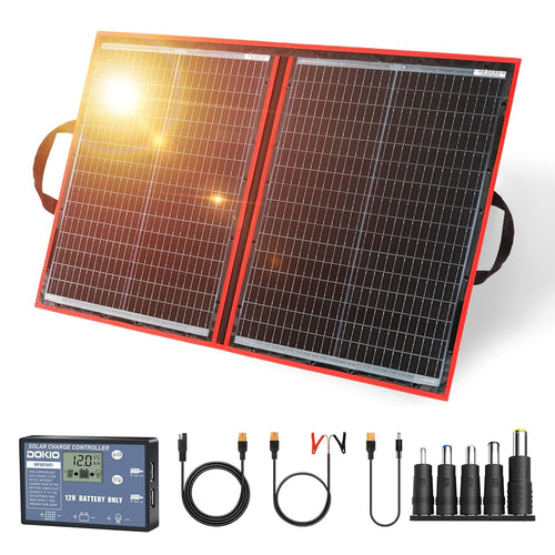 110W Foldable Solar Panel Kit 18V with Controller USB
