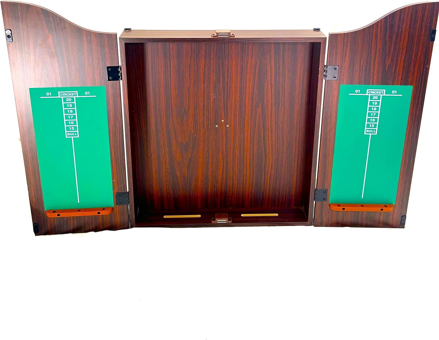 Walnut Dartboard Cabinet MDF Heavy Duty Score Panels 63cm