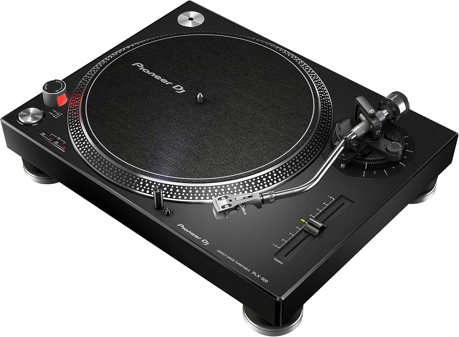 Direct Drive DJ Turntable USB Recording, Scratch & Mix, Black