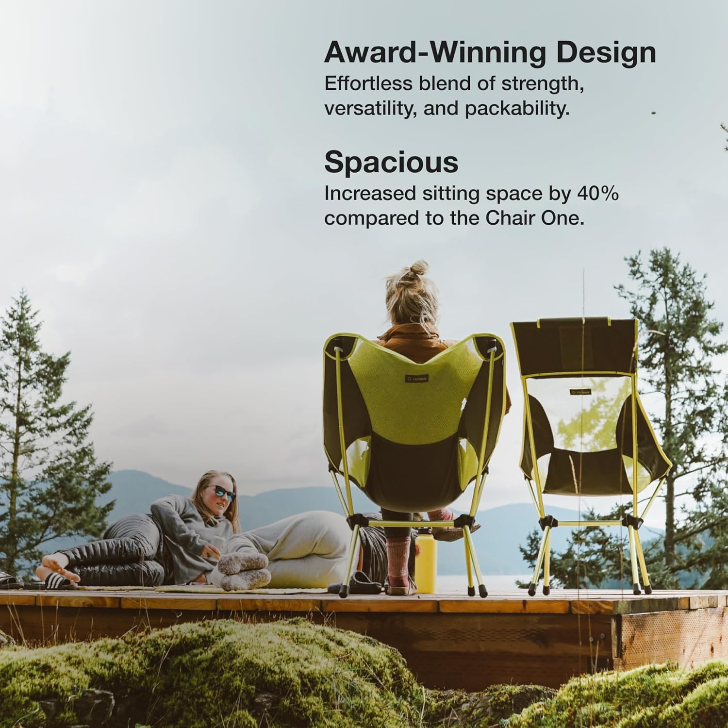 XL Lightweight Camping Chair Portable Folding Seat Tan