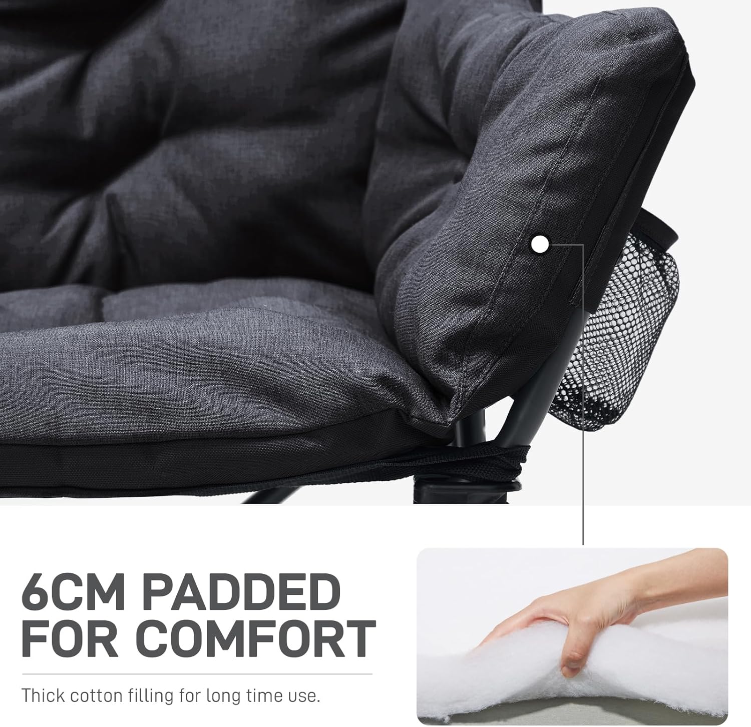 Double Camping Chair 400KG Heavy Duty Folding Sofa Seat