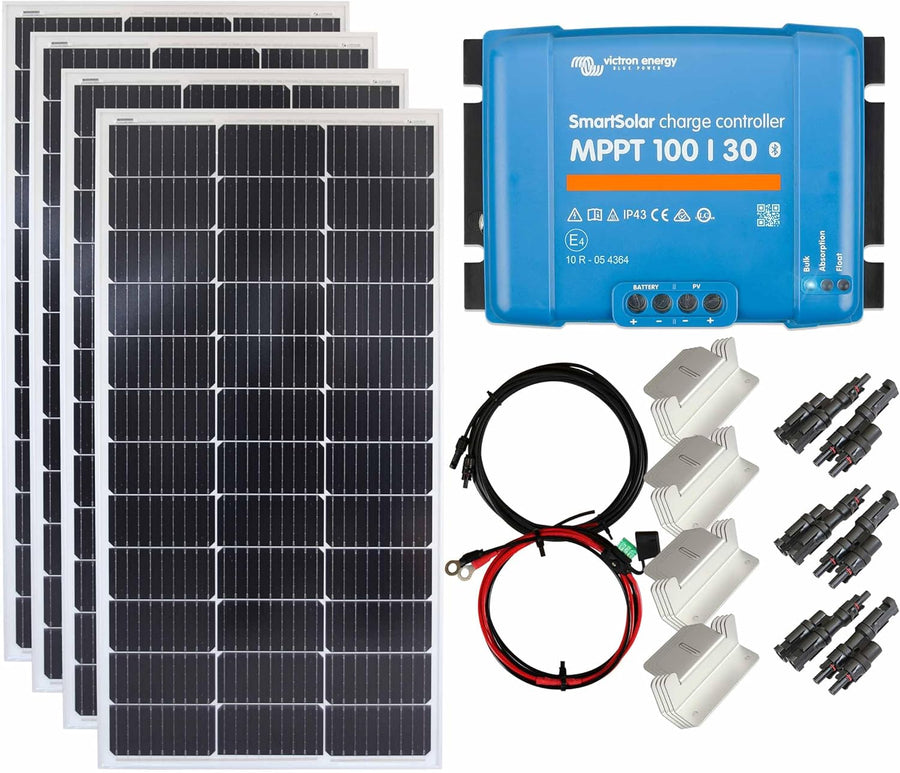 400W Solar Panel Kit 30A MPPT Controller Mount Brackets