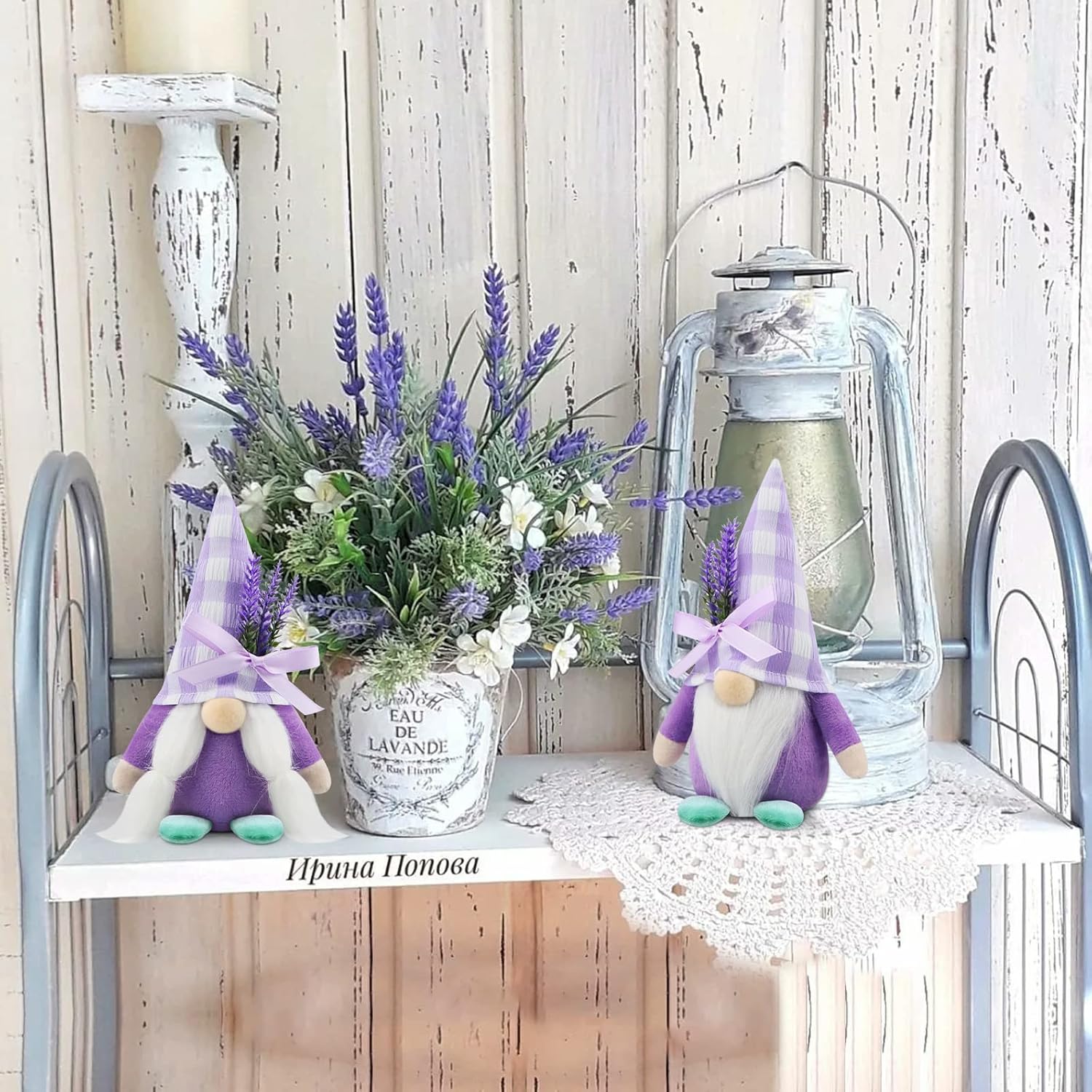 2Pcs Lavender Gonk Gnomes Plush Spring Easter Home Decor