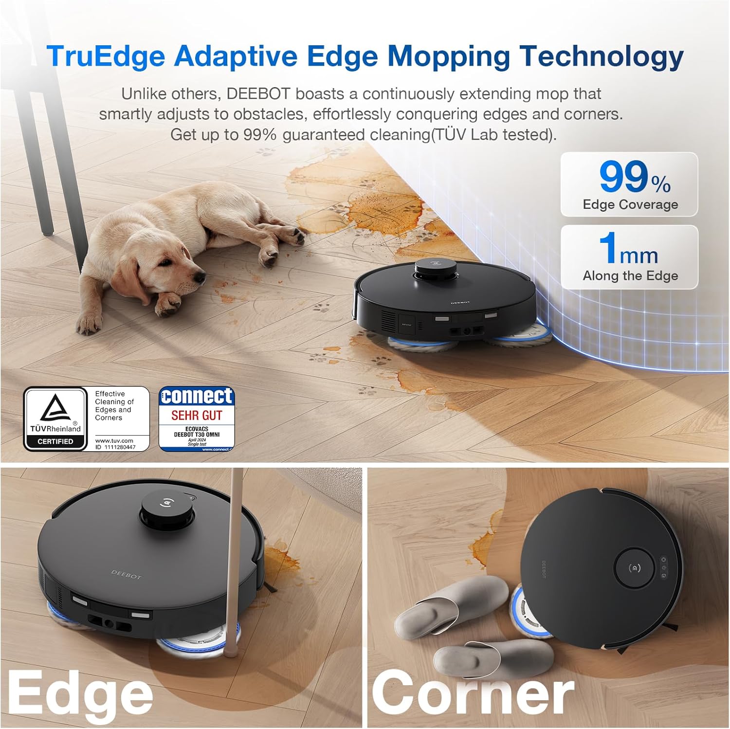 Robot Vacuum Mop Self Empty 11000Pa LiDAR Hot Wash Smart Clean