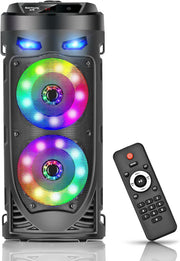 30W Bluetooth Speaker Portable LED Lights TWS AUX USB Loud