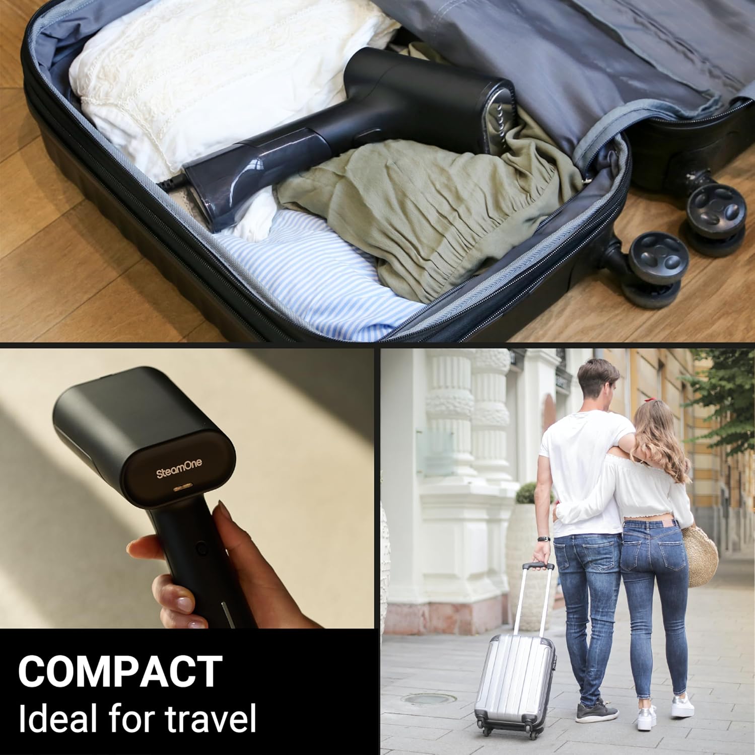 Handheld Garment Steamer 1800W 28g Steam 35s Heat Portable