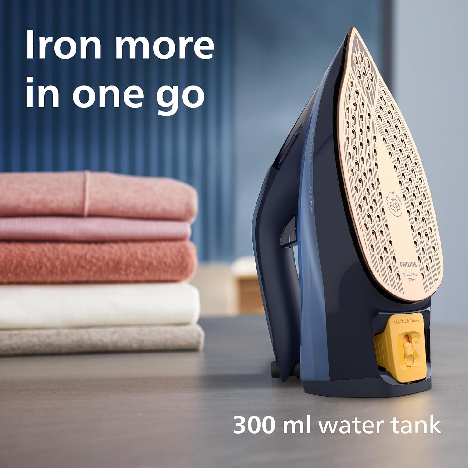 3000W Steam Iron 240g Steam Boost OptimalTemp Non Stick Soleplate