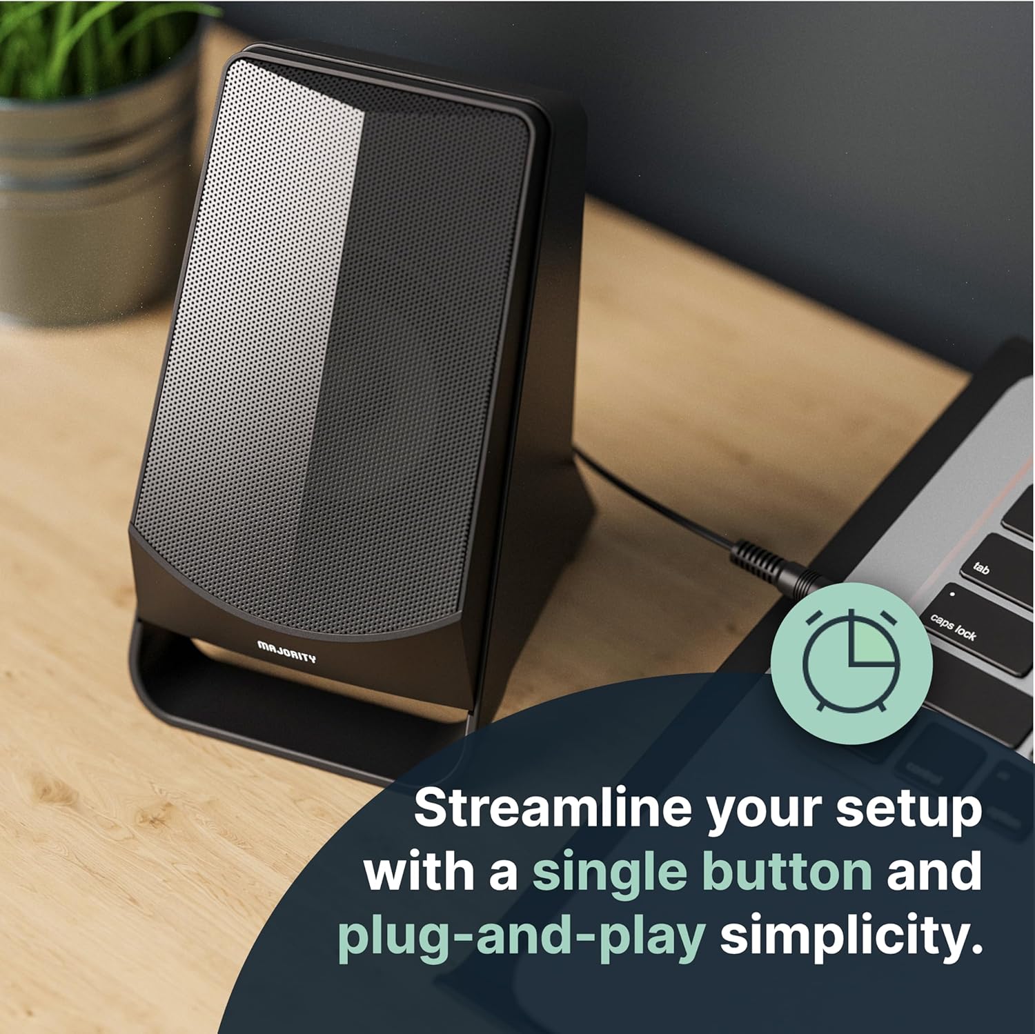 Compact Computer Speakers 10W Stereo AUX USB Desktop PC Mac