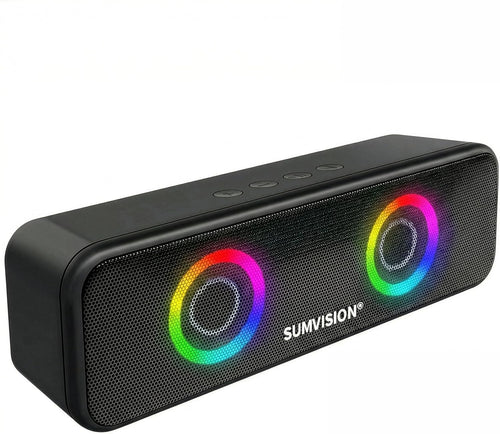 Portable Bluetooth Speaker 24H Playtime RGB Lights TWS USB-C